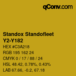 Color code: Standox Standofleet - Y2-Y182 | qconv.com