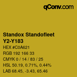 Code couleur: Standox Standofleet - Y2-Y183 | qconv.com