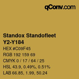 Color code: Standox Standofleet - Y2-Y184 | qconv.com