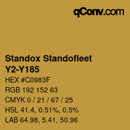 Color code: Standox Standofleet - Y2-Y185 | qconv.com
