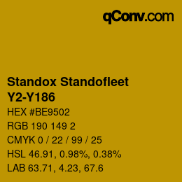 Código de color: Standox Standofleet - Y2-Y186 | qconv.com
