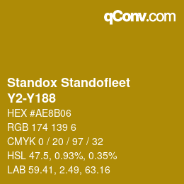 Color code: Standox Standofleet - Y2-Y188 | qconv.com