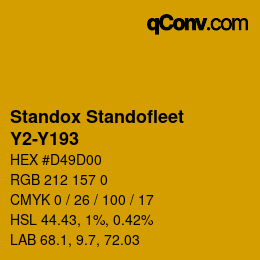 Color code: Standox Standofleet - Y2-Y193 | qconv.com