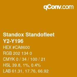 Código de color: Standox Standofleet - Y2-Y196 | qconv.com