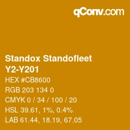 Color code: Standox Standofleet - Y2-Y201 | qconv.com