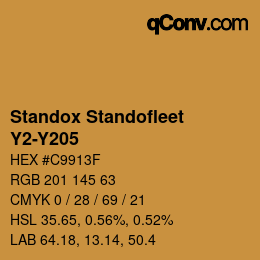 Color code: Standox Standofleet - Y2-Y205 | qconv.com