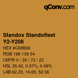 Color code: Standox Standofleet - Y2-Y208 | qconv.com