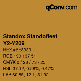 Color code: Standox Standofleet - Y2-Y209 | qconv.com