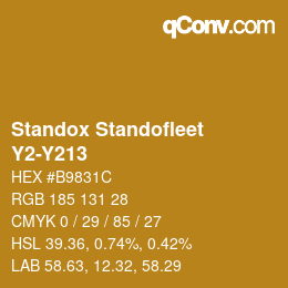 Color code: Standox Standofleet - Y2-Y213 | qconv.com