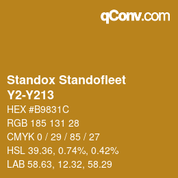Code couleur: Standox Standofleet - Y2-Y213 | qconv.com