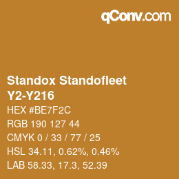 Color code: Standox Standofleet - Y2-Y216 | qconv.com