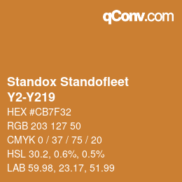 Color code: Standox Standofleet - Y2-Y219 | qconv.com