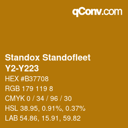 Color code: Standox Standofleet - Y2-Y223 | qconv.com