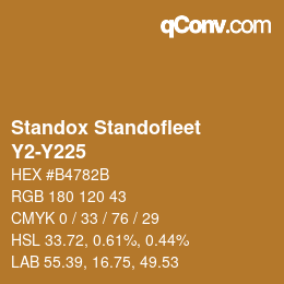 Color code: Standox Standofleet - Y2-Y225 | qconv.com