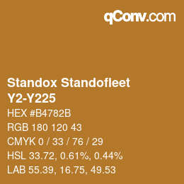 Color code: Standox Standofleet - Y2-Y225 | qconv.com