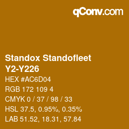 Color code: Standox Standofleet - Y2-Y226 | qconv.com