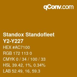 Color code: Standox Standofleet - Y2-Y227 | qconv.com