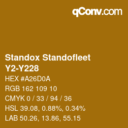 Color code: Standox Standofleet - Y2-Y228 | qconv.com