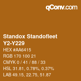 Color code: Standox Standofleet - Y2-Y229 | qconv.com