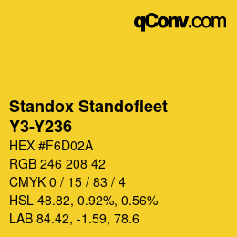 Color code: Standox Standofleet - Y3-Y236 | qconv.com