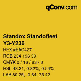 Color code: Standox Standofleet - Y3-Y238 | qconv.com