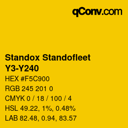 Color code: Standox Standofleet - Y3-Y240 | qconv.com