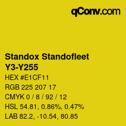 Farbcode: Standox Standofleet - Y3-Y255 | qconv.com
