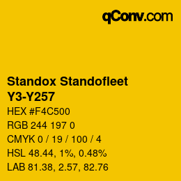 Color code: Standox Standofleet - Y3-Y257 | qconv.com