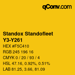 Color code: Standox Standofleet - Y3-Y261 | qconv.com