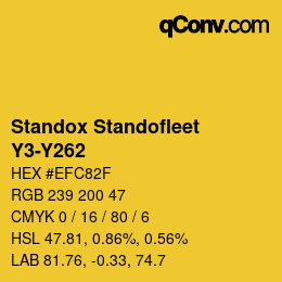 Color code: Standox Standofleet - Y3-Y262 | qconv.com