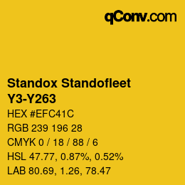 Farbcode: Standox Standofleet - Y3-Y263 | qconv.com