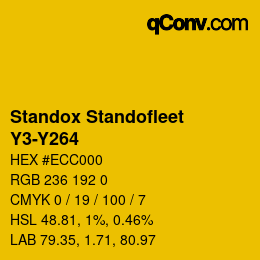 Color code: Standox Standofleet - Y3-Y264 | qconv.com