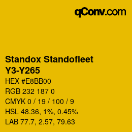 Color code: Standox Standofleet - Y3-Y265 | qconv.com