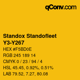 Color code: Standox Standofleet - Y3-Y267 | qconv.com