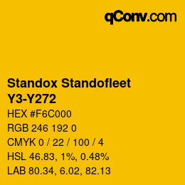 Color code: Standox Standofleet - Y3-Y272 | qconv.com