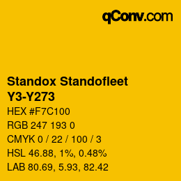 Color code: Standox Standofleet - Y3-Y273 | qconv.com