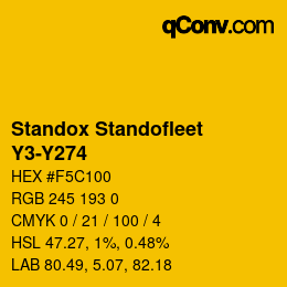 Color code: Standox Standofleet - Y3-Y274 | qconv.com