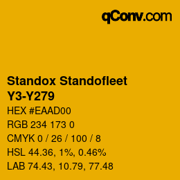 Color code: Standox Standofleet - Y3-Y279 | qconv.com