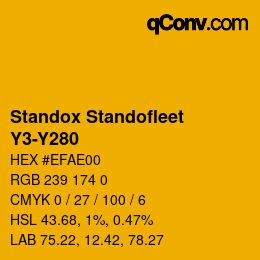 Color code: Standox Standofleet - Y3-Y280 | qconv.com
