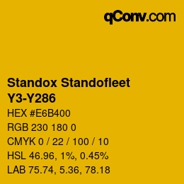 Color code: Standox Standofleet - Y3-Y286 | qconv.com