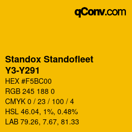 Color code: Standox Standofleet - Y3-Y291 | qconv.com