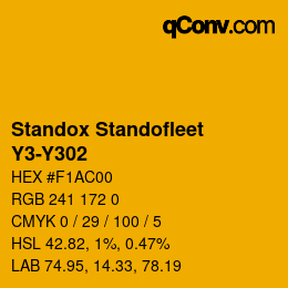 Color code: Standox Standofleet - Y3-Y302 | qconv.com