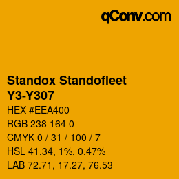 Color code: Standox Standofleet - Y3-Y307 | qconv.com