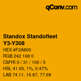 Color code: Standox Standofleet - Y3-Y308 | qconv.com