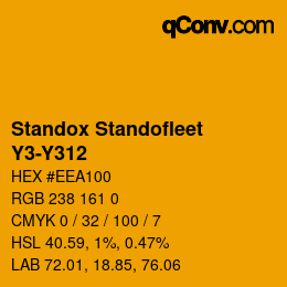 Color code: Standox Standofleet - Y3-Y312 | qconv.com