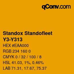 Color code: Standox Standofleet - Y3-Y313 | qconv.com