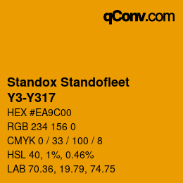 Code couleur: Standox Standofleet - Y3-Y317 | qconv.com