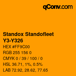 Color code: Standox Standofleet - Y3-Y326 | qconv.com