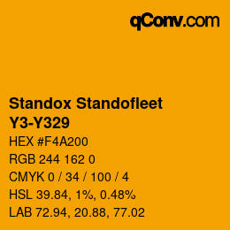 Color code: Standox Standofleet - Y3-Y329 | qconv.com