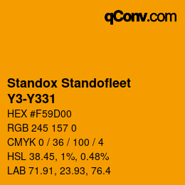 Color code: Standox Standofleet - Y3-Y331 | qconv.com